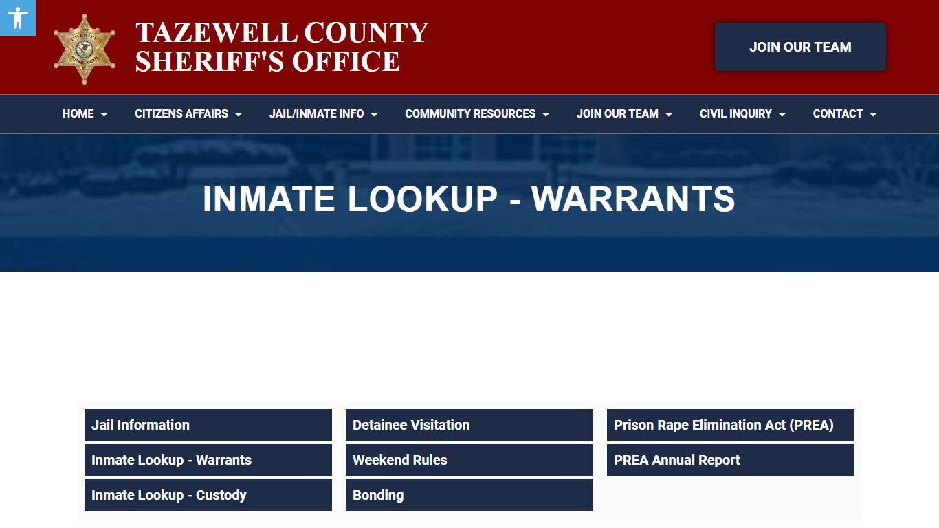 Inmate Lookup - W - Tazewell County Sheriff