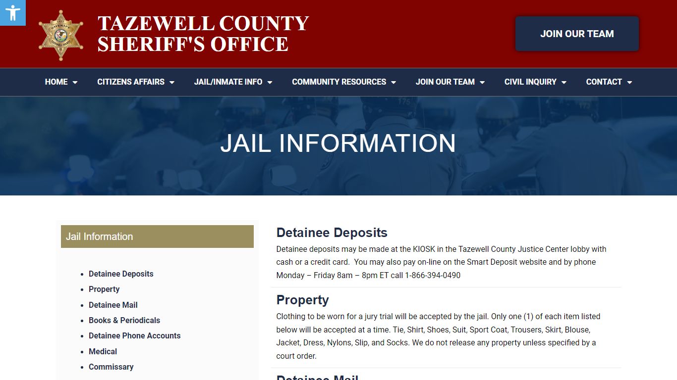 Inmate Search - Tazewell County Sheriff